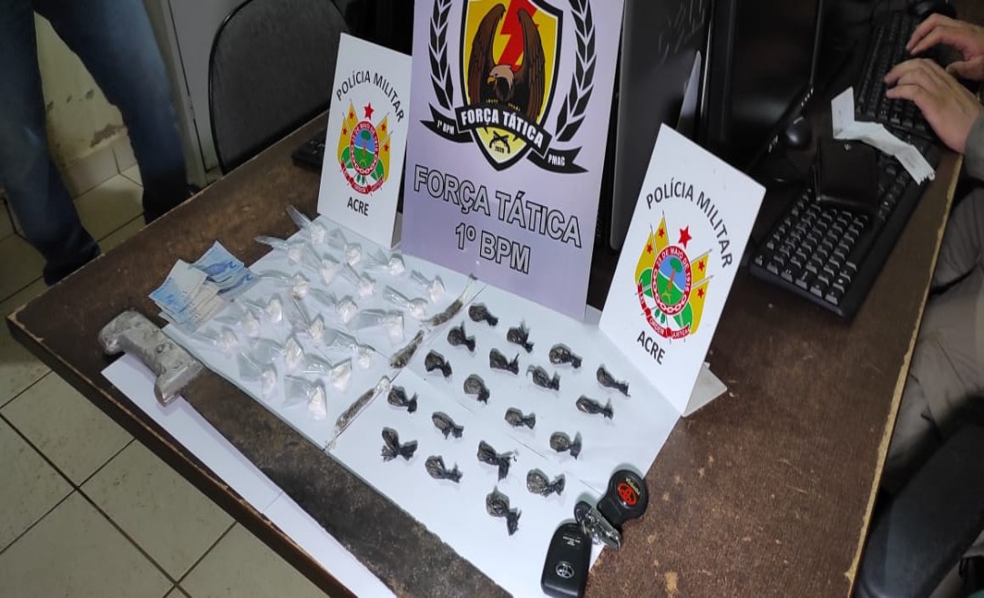 Narcotraficantes são presos no bairro Ivete Vargas com cocaína e maconha